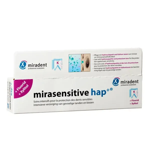 Зубна паста для чутливих зубів Miradent Mirasensitive hap+, 50 мл