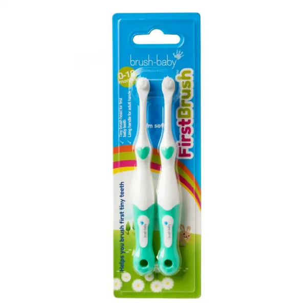 Зубна щітка Brush-baby First Brush (від 0 до 18 місяців), 2 шт