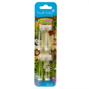 Змінні насадки до щітки Brush-baby WildOnes (0-10 років), 4 шт