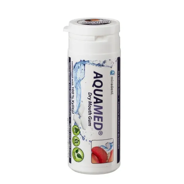 Жувальна гумка з ксилітолом проти ксеростомії Miradent Aquamed, 30 шт