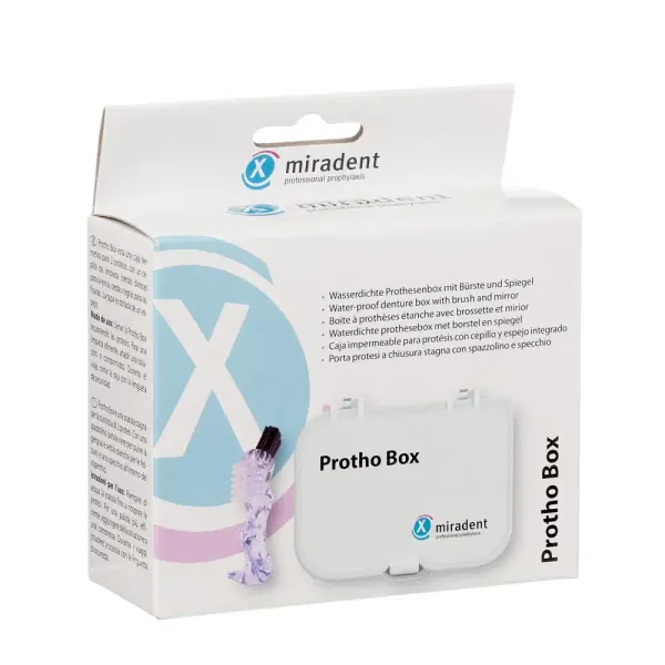 Футляр для зберігання протезів зі щіткою Miradent Protho Box