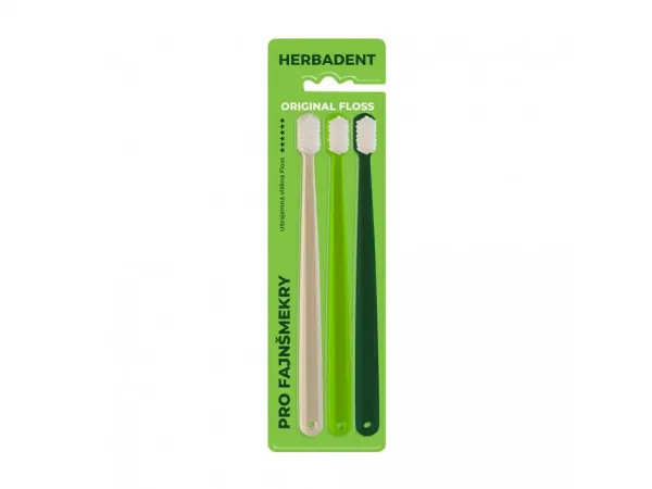 Набір зубних щіток Herbadent Floss Ultrasoft HV-886, 3шт