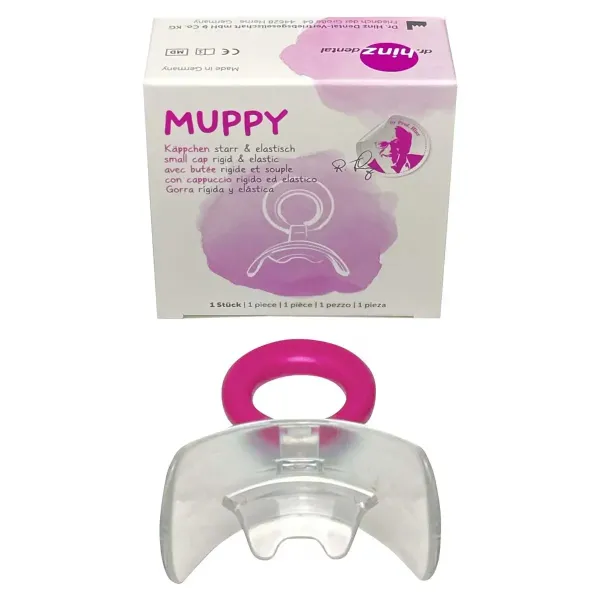 Вестибулярна пластинка Dr.Hinz Muppy з козирьком OS/C1 жорстка (бордове кільце від 3 до 5 років)