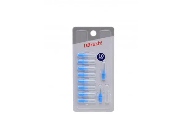 Змінні насадки для електричної міжзубної щітки Herbadent UBrush, 10 шт