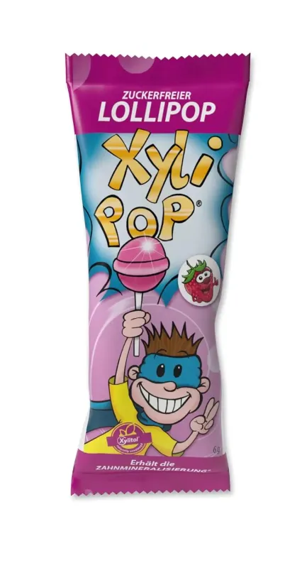Льодяник на паличці Miradent XyliPOP Lolli полуниця