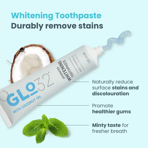 Відбілююча зубна паста Glo32 Advanced Whitening, 100мл
