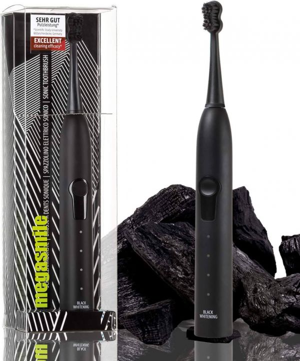 Звукова гідроактивна зубна щітка Megasmile Sonic Black Whitening II
