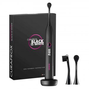 Електрична зубна щітка Curaprox Hydrosonic Black is White