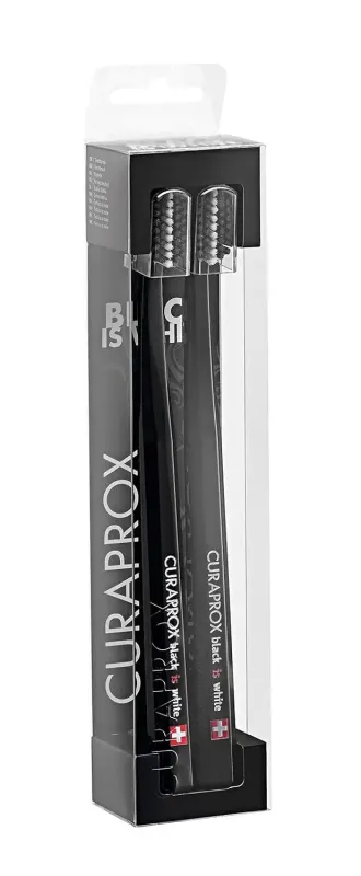 Набір зубних щіток Curaprox Black is white duo, 2 шт