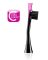 Насадки Carbon для звукової щітки Curaprox Black is White, 2шт