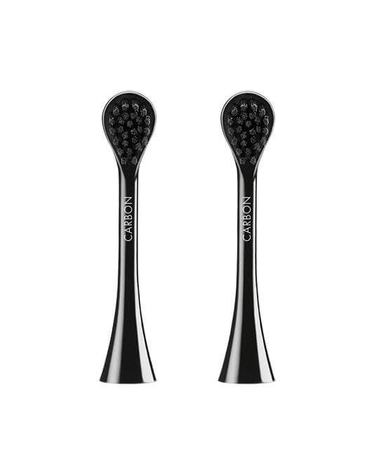 Насадки Carbon для звукової щітки Curaprox Black is White, 2шт