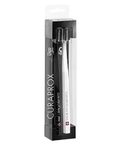 Набір зубних щіток Curaprox White is black duo, 2 шт