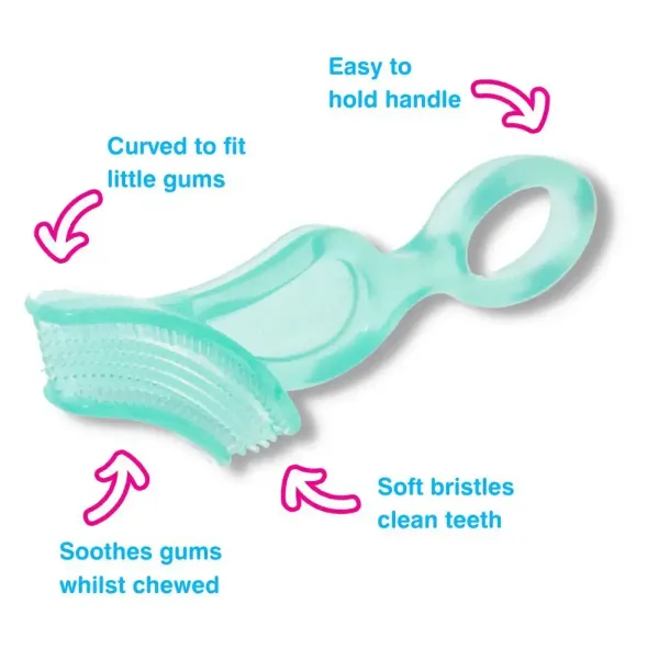 Дитяча зубна щітка-прорізувач Brush-baby Chewable Toothbrush (від 0 до 3 років)