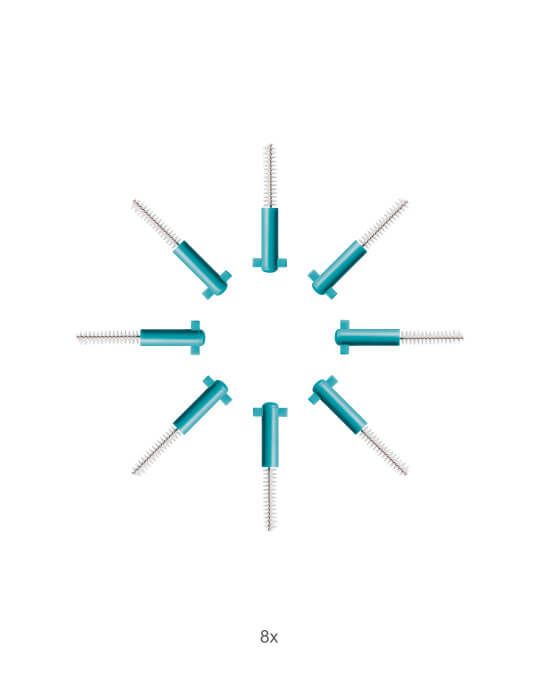 Набір змінних насадок Curaprox CPS 06 Prime Refill (0,6-2,2 мм, 8 шт)