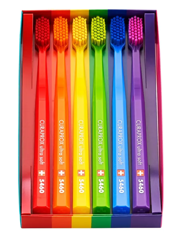 Набір зубних щіток Curaprox Rainbow Edition, 6 шт