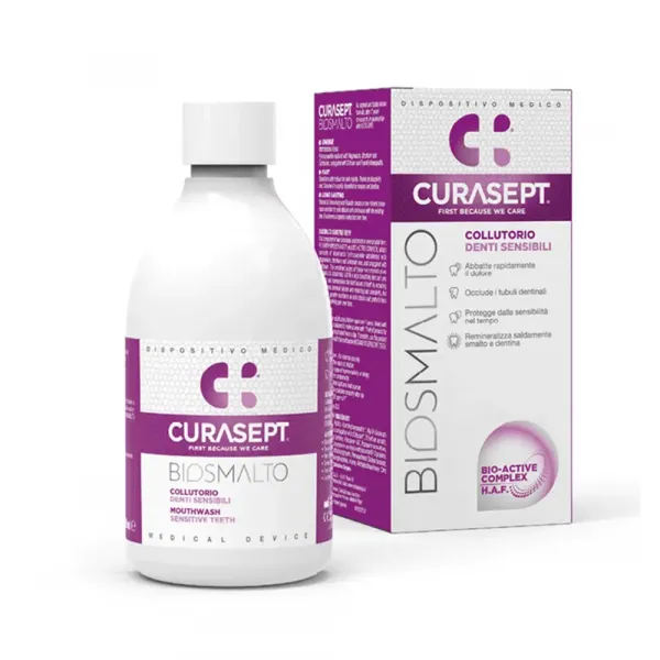 Ополіскувач Curasept Biosmalto Sensitive для чутливих зубів, 300 мл