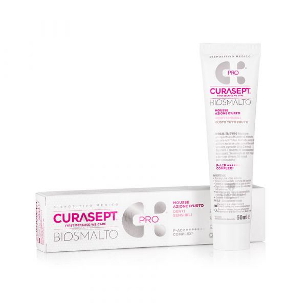 Зубний мус Curasept Biosmalto Sensitive, для чутливих зубів (з фруктовим смаком)