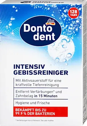 Таблетки для чищення зубних протезів Dontodent