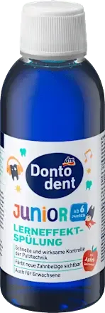 Дитячий ополіскувач Dontodent Junior з індикацією зубного нальоту, 200 мл