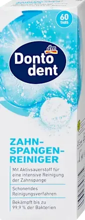 Таблетки для чищення брекетів Dontodent, 60 штук