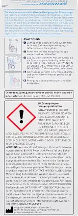 Таблетки для чищення брекетів Dontodent, 60 штук