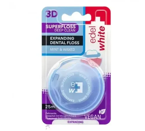 Зубна нитка, що розширюється Edel+White Superfloss, 25 м