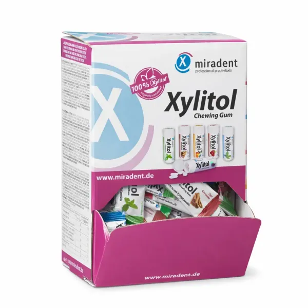 Жувальна гумка з ксилітолом Miradent Xylitol Chewing Gum, 200 шт