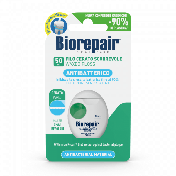 Зубна стрічка-флос Biorepair Щоденний захист з гідроксиапатитом, 50 м