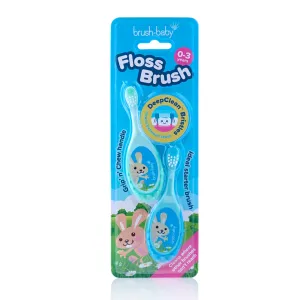 Дитяча зубна щітка-прорізувач Brush-baby Flossbrush (від 0 до 3 років), 2 шт