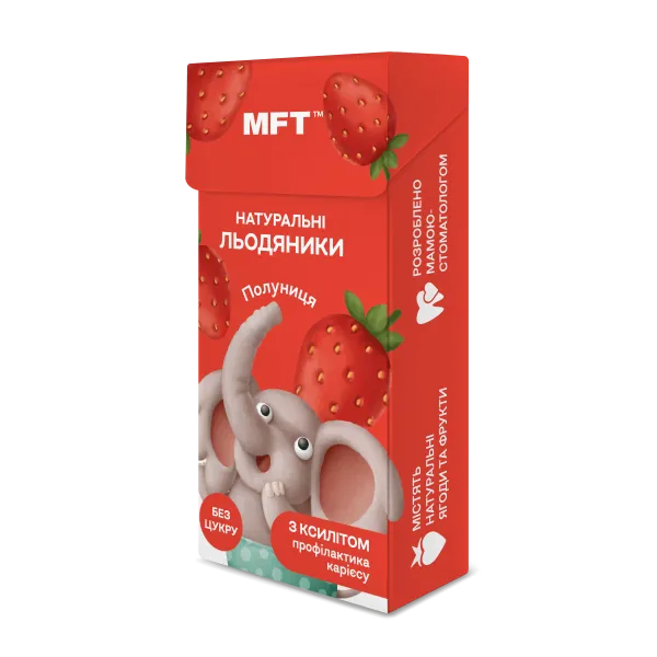 Дитячі льодяники MFT Strawberry, 20г