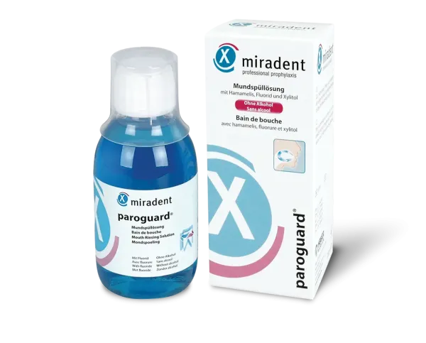 Ополіскувач Miradent Paroguard (з хлоргекседином  0,20%)