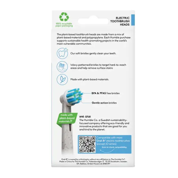 Насадки Humble для електричної зубної щітки Oral-B, 4шт