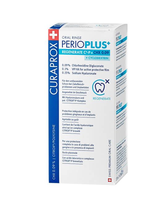 Ополіскувач Curaprox Perio plus Regenerate (CHX 0.09%, 200 мл)
