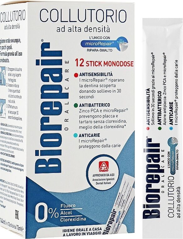 Ополіскувач BioRepair Plus Професійний захист та відновлення в стіках (12 шт х 12 мл)