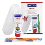 Дитячий набір Dentaid Vitis Junior: зубна паста-гель 75 мл, щітка та пенал