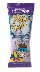 Льодяник на паличці Miradent XyliPOP Lolli чорниця