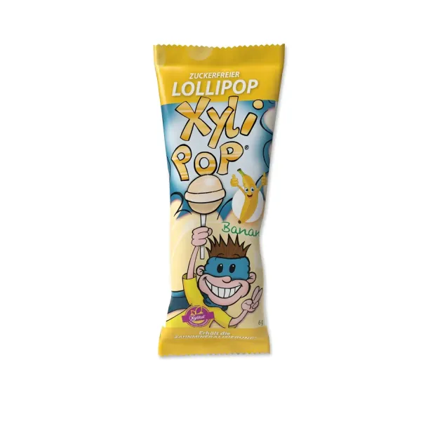 Льодяник на паличці Miradent XyliPOP Lolli банан
