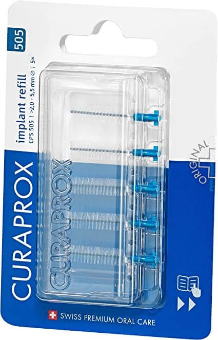Набір йоржиків для імплантів Curaprox CPS 505 Soft Implant (5,5 мм, 5 шт)
