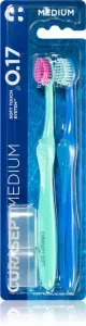 Набір зубних щіток Curasept Softline Medium 017 (2шт)