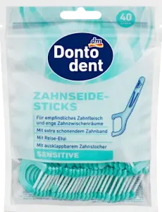 Флос-зубочистки Dontodent Sensitive, 40 шт