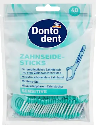 Флос-зубочистки Dontodent Sensitive, 40 шт