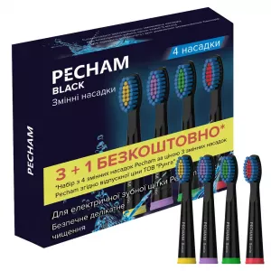 Насадки до електричної зубної щітки Pecham, 4 шт