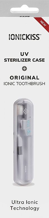Набір IONICKISS іонна зубна щітка середньої жорсткості + UV санітайзер