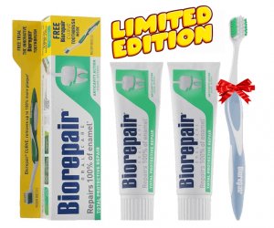 Набір Biorepair Абсолютний захист та відновлення (2 пасти + щітка)