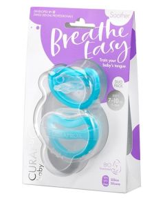 Пустушка Curaprox Soother 7-10 kg Duo (голуба, 7-18 місяців)