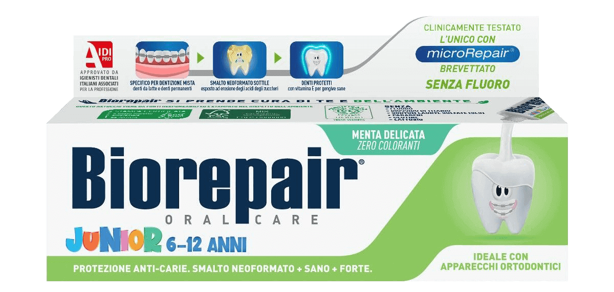 Дитяча зубна паста Biorepair Junior (6-12 років)